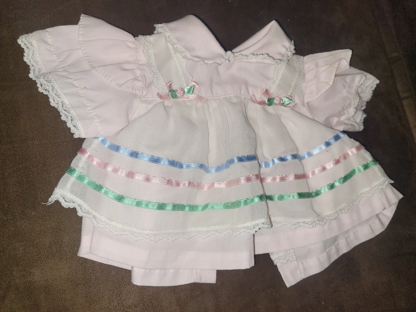 Baby / Doll  Dresses - Red Velvet & Pink/White (2) - photo 3
