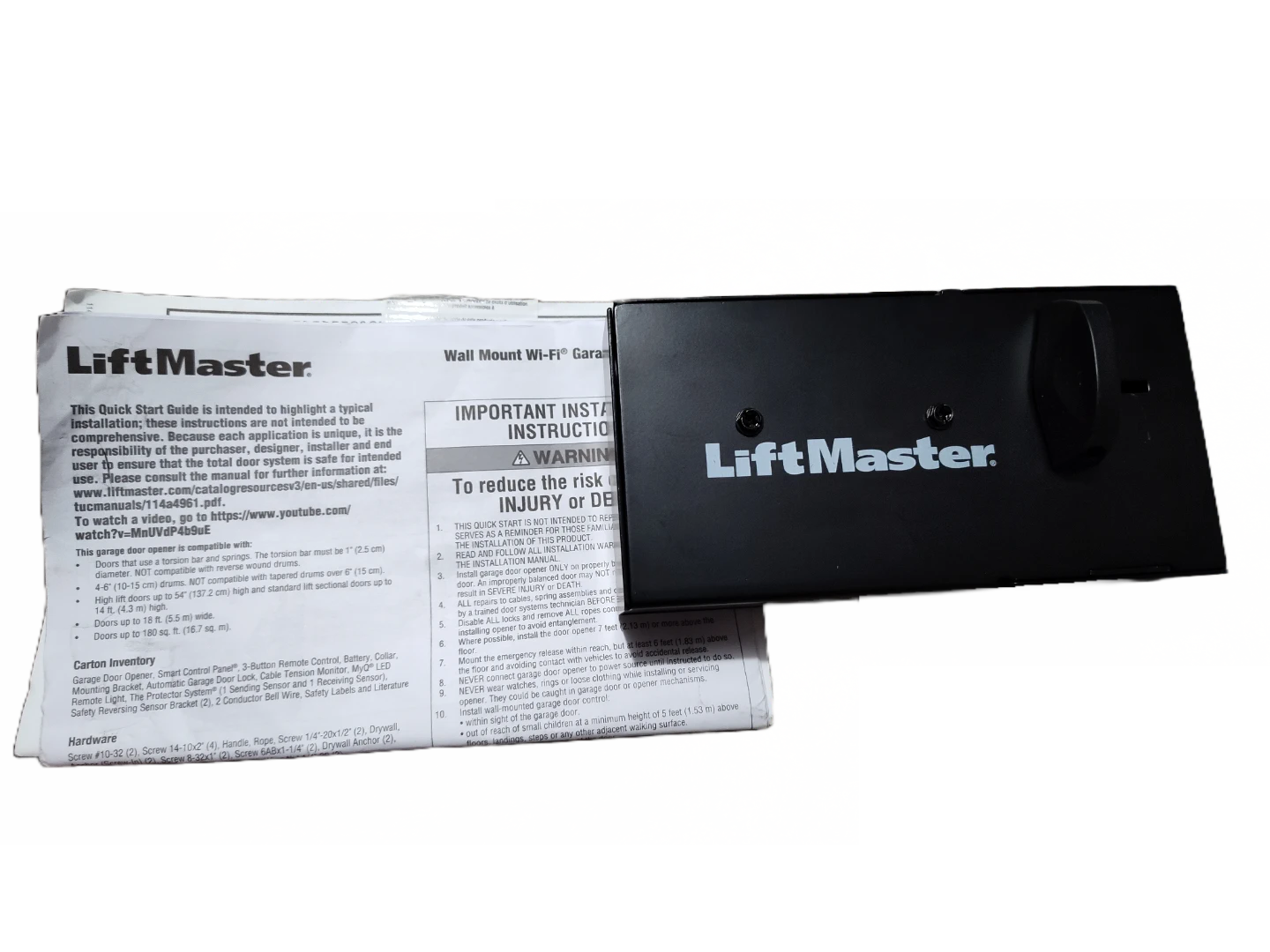 LiftMaster Wall Mount Wi-Fi Garage Door Opener - photo 4