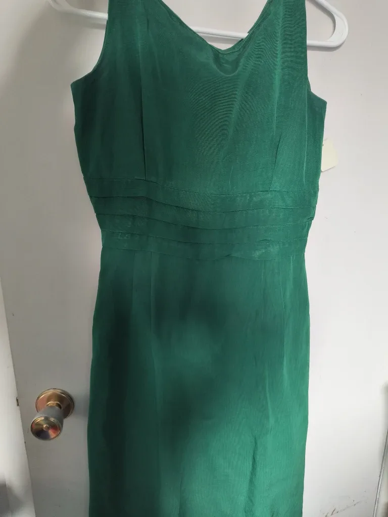 1950s Vintage Emarld Green Dress - Size 26