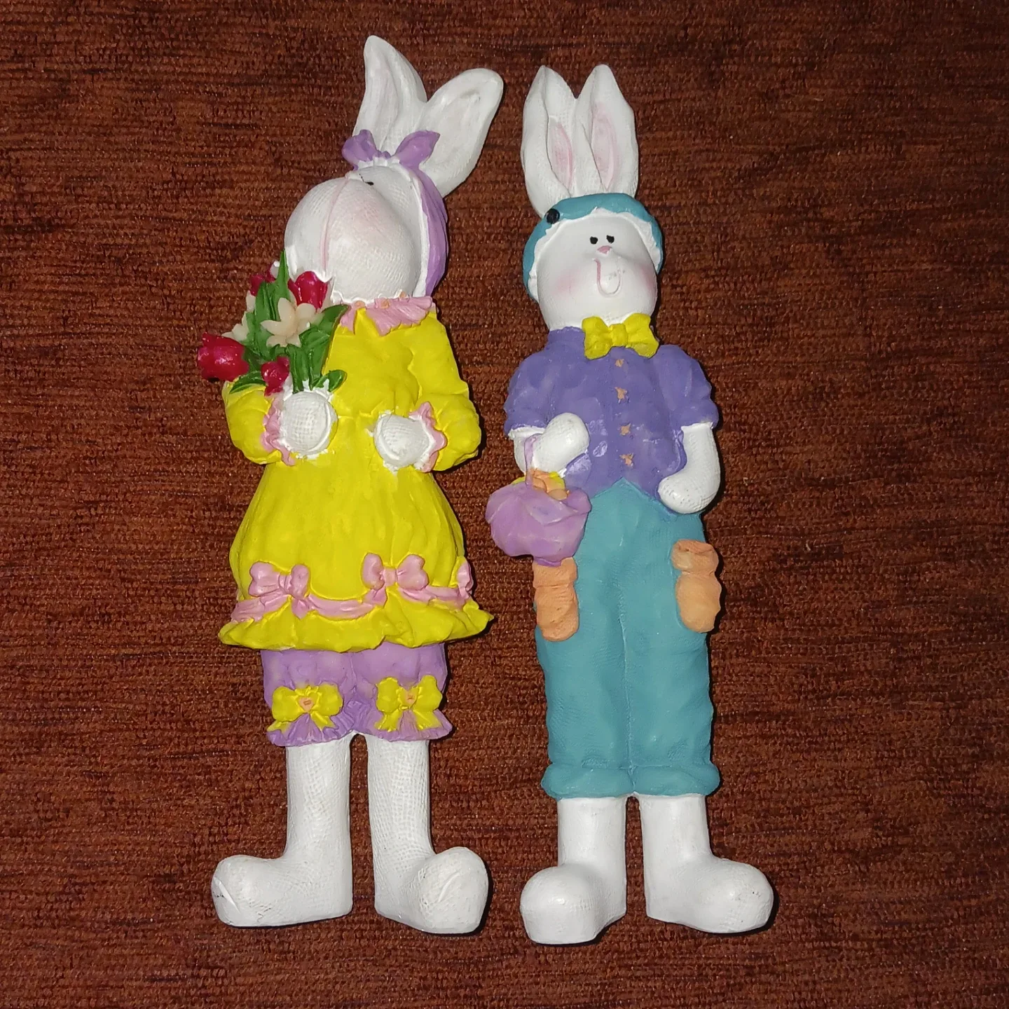 Easter Bunny Figurines - Set of 2