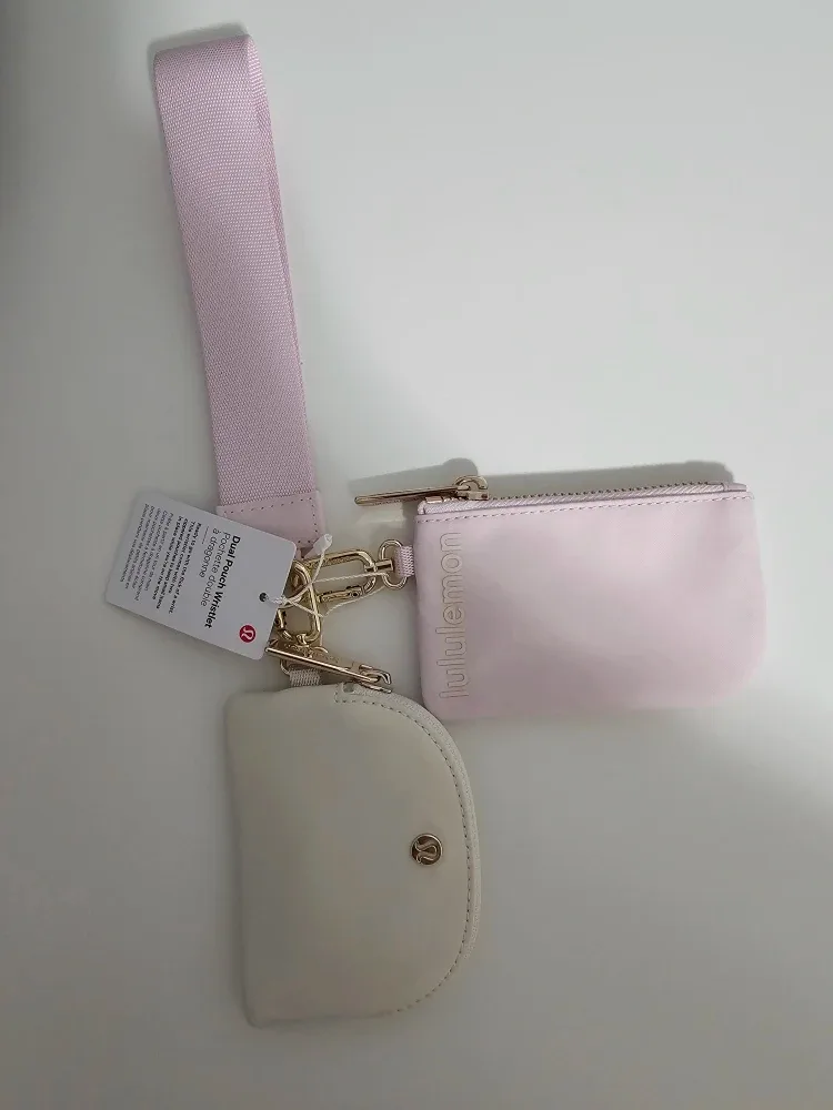 Lululemon Dual Pouch Wristlet - Blissful Pink/Light Ivory image indicator(2)