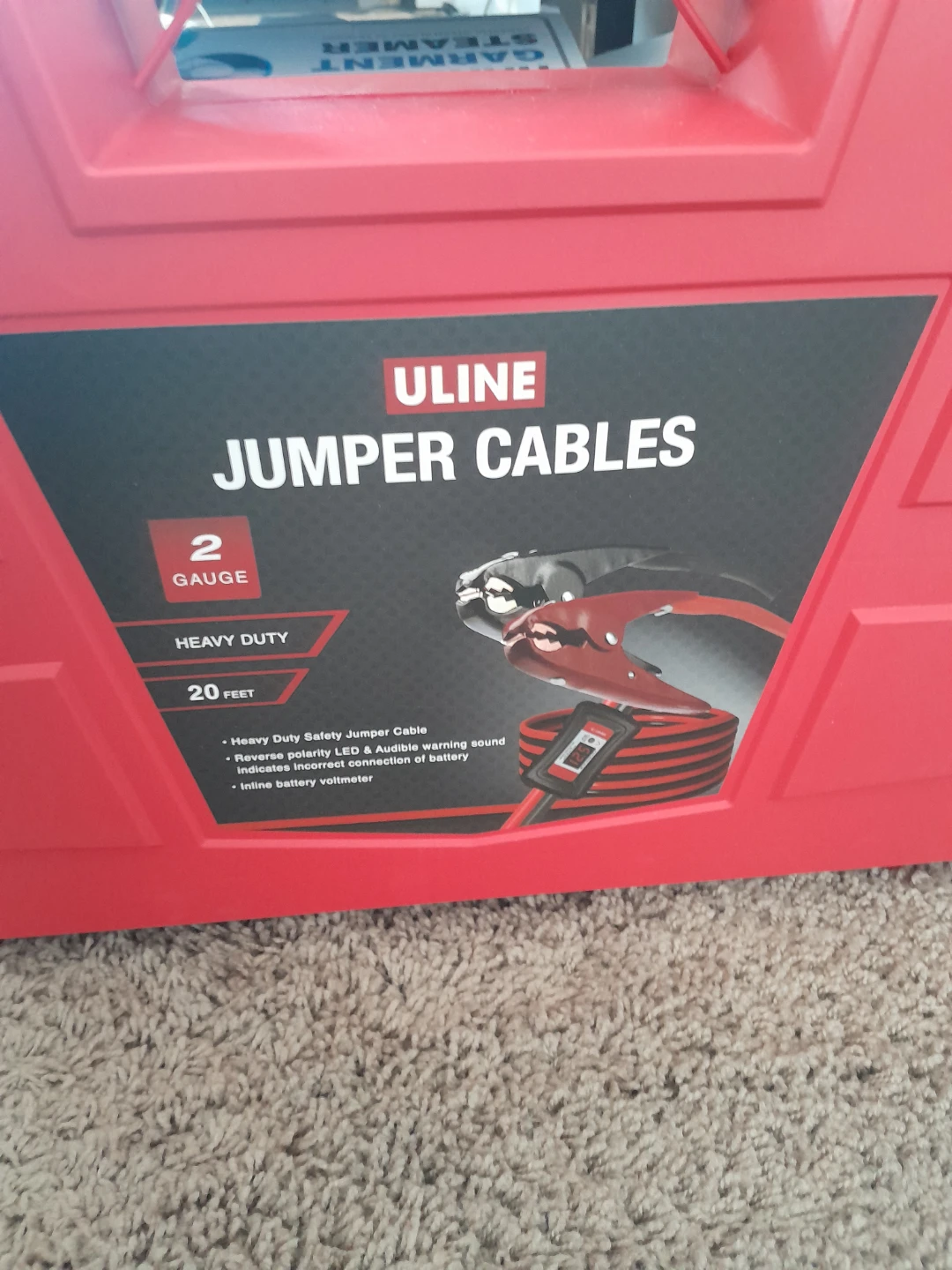 ULINE Jumper Cables - 2 Gauge, Heavy Duty