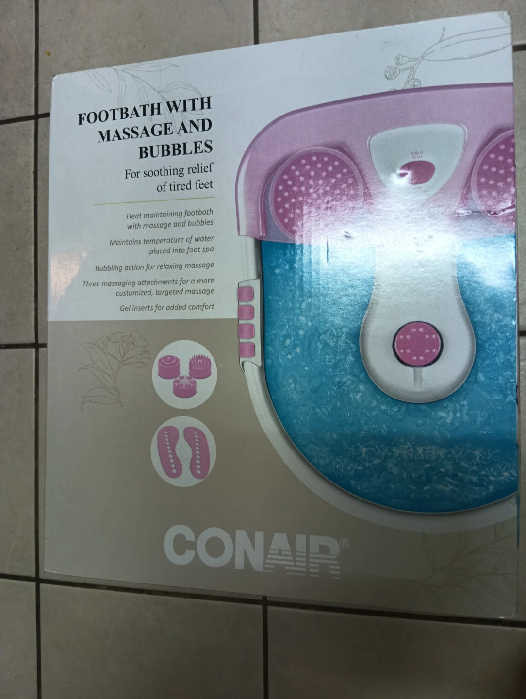 Conair Footbath with Massage and Bubbles