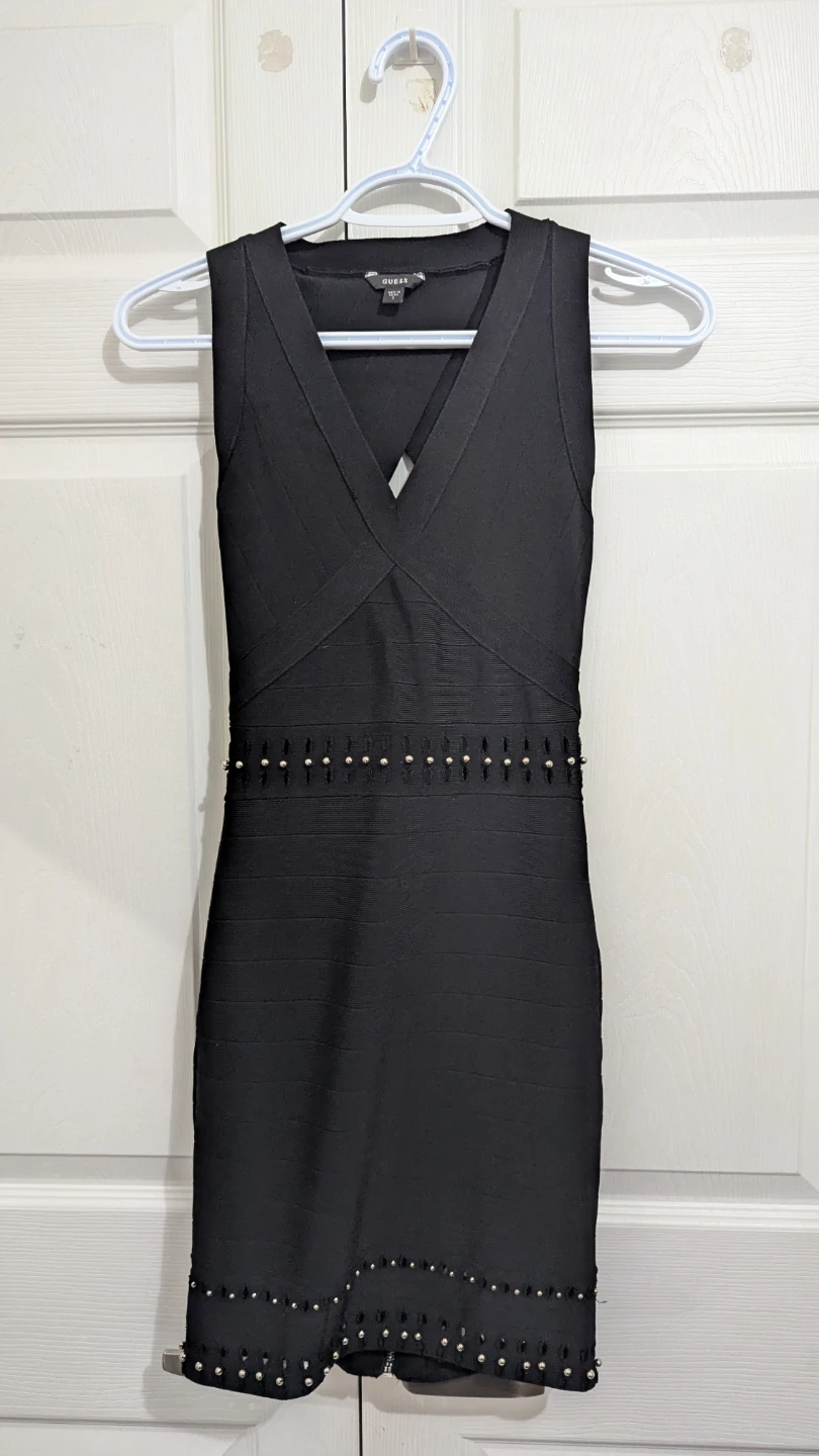 Guess Black Bandage Dress - Size Small