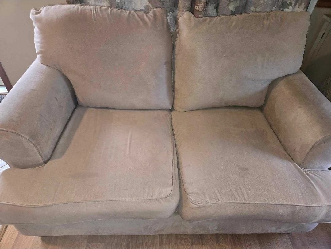 Beige Loveseat Sofa
