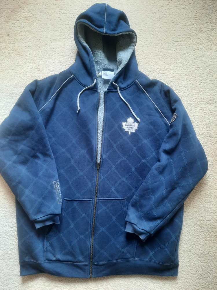 Toronto Maple Leafs Full Zip Winter Hoodie - Adult XXL