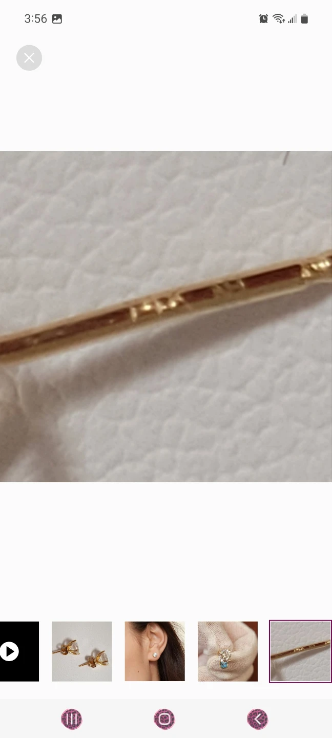 Genuine solid 14k yellow gold 5CTTW stud earrings - photo 5