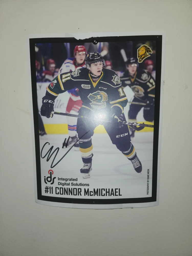 Connor McMichael Autographed Poster