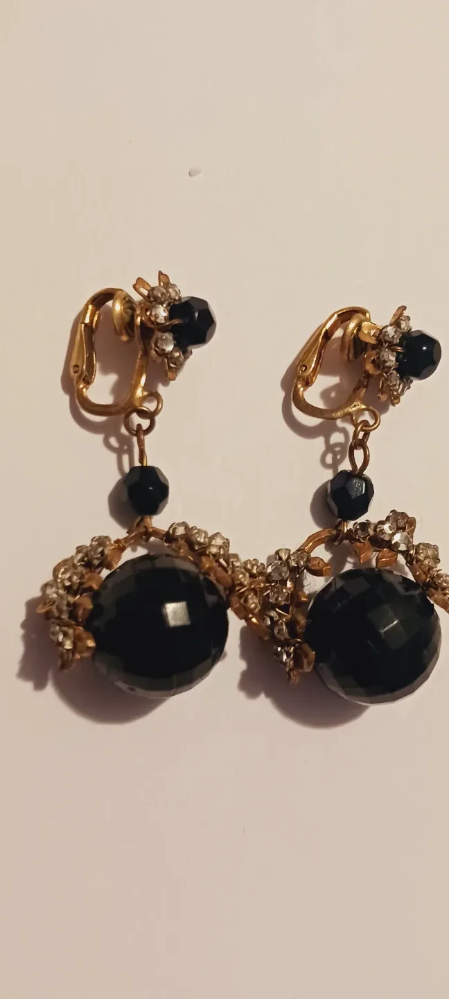 MIRIAM HASKELL SIGNED GORGEOUS Clip-on Earrings