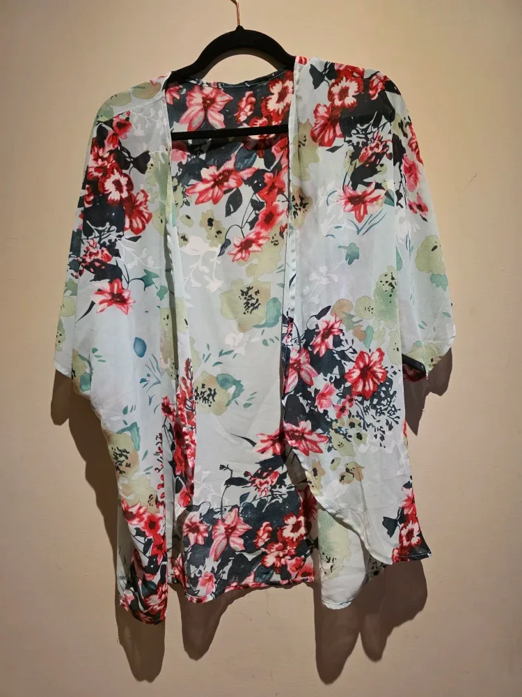 Floral Print Kimono