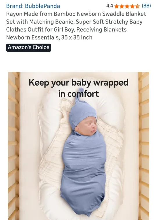 Bubble Panda Newborn Swaddle Blanket Set - NEW image indicator(6)