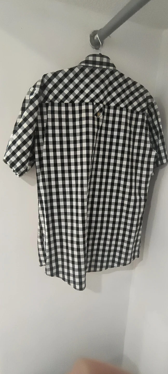 Ablanche Black & White Checkered Shirt - Size L - photo 3