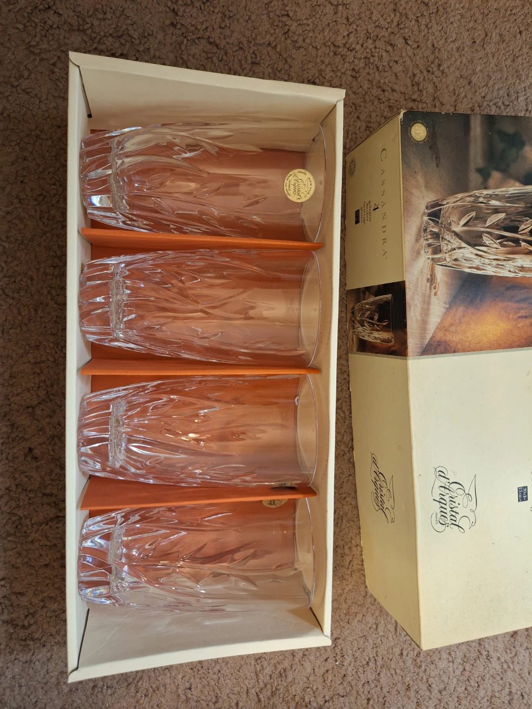 (New) Cristal d'Arques Cassandra 4-Piece Beverage Set - photo 3