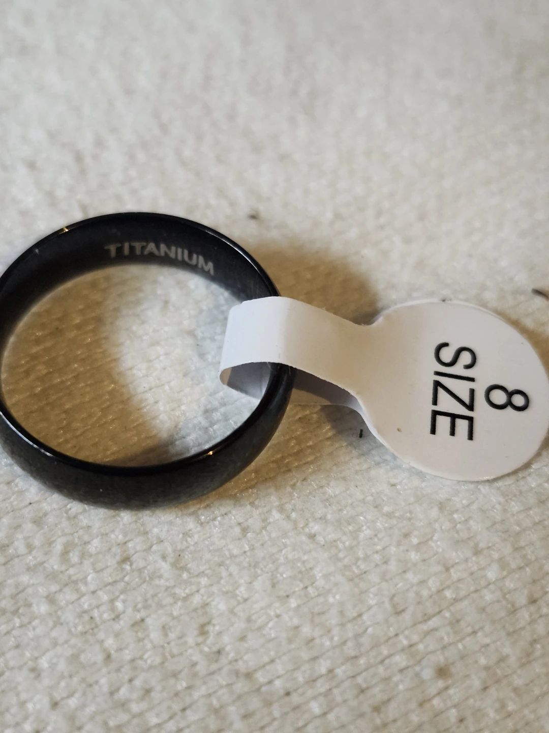 Titanium Black Ring - Size 8 - photo 3