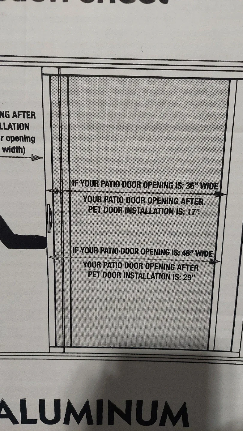 Ideal Fast Fit Aluminum Pet Patio Door image indicator(4)