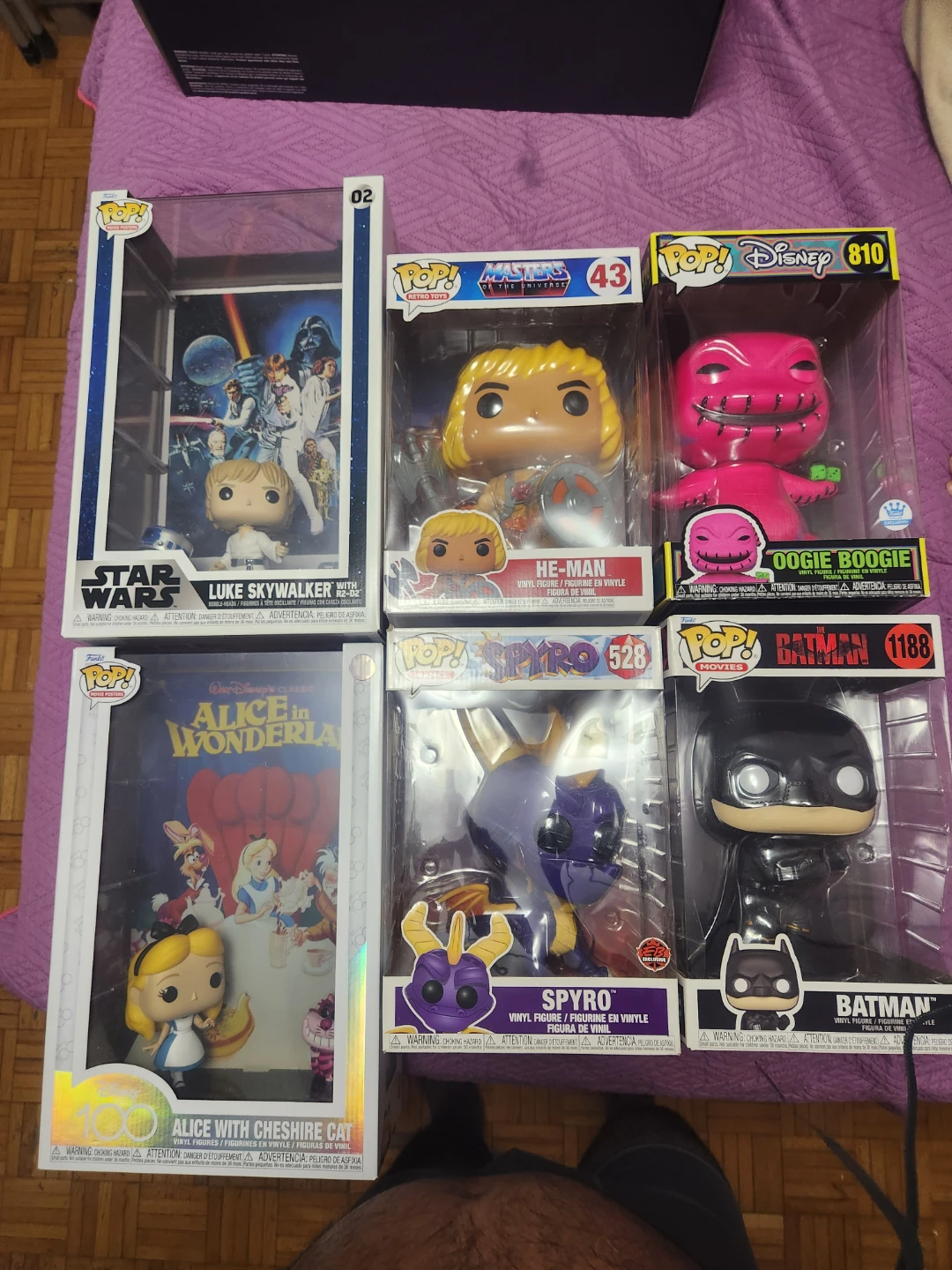 Funko large - Batman, Spyro, Star Wars, Alice, Oogie, he-man