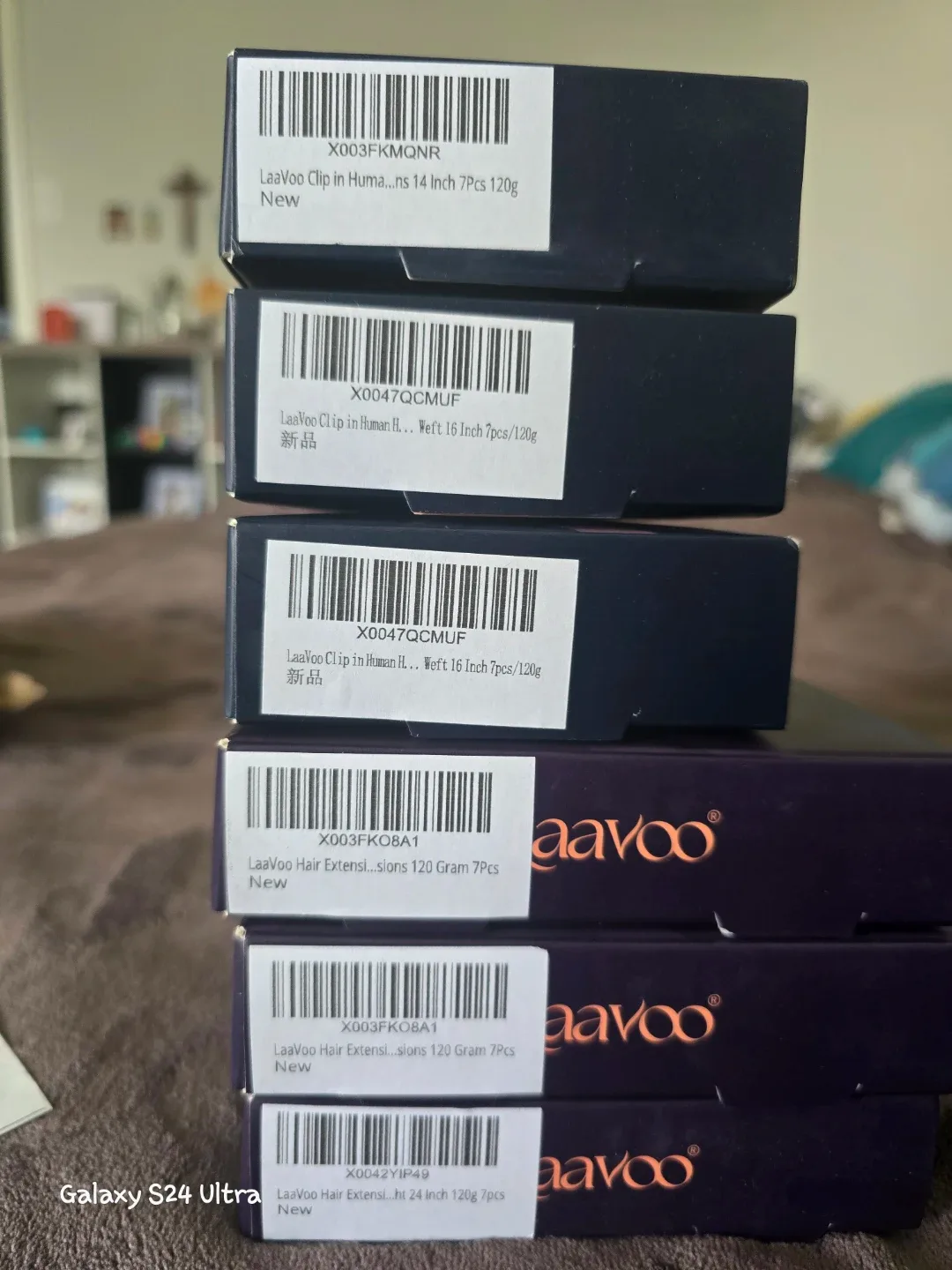 New LaaVoo Clip In Human Hair Extensions image indicator(2)