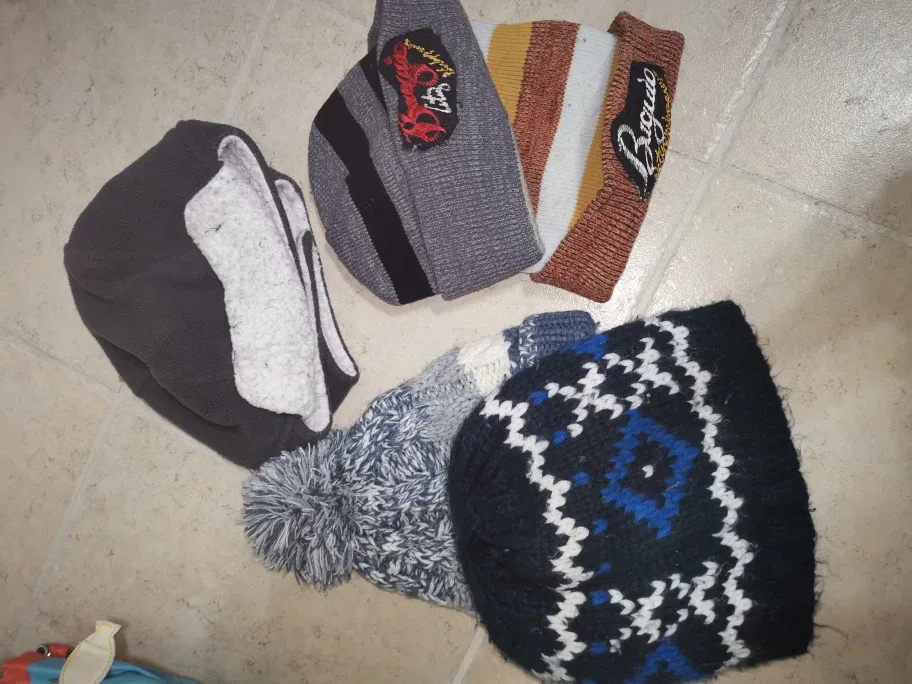 Kids Winter Clothing Lot - Hats, Gloves, Boots, Jacket image indicator(3)