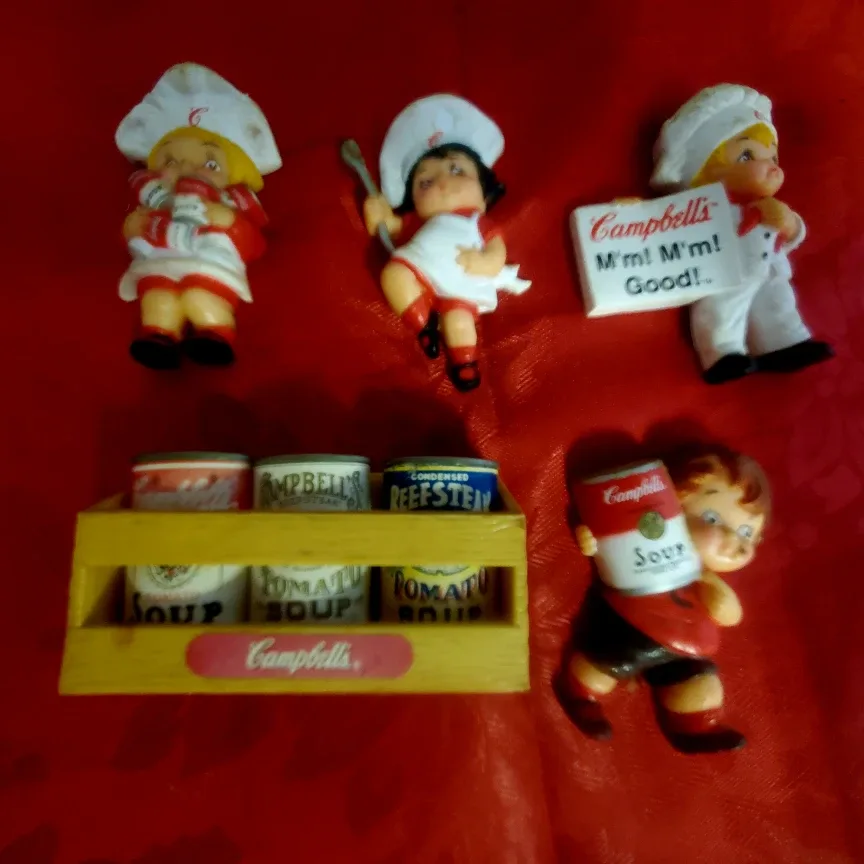 Campbell's Soup Chef Figurines