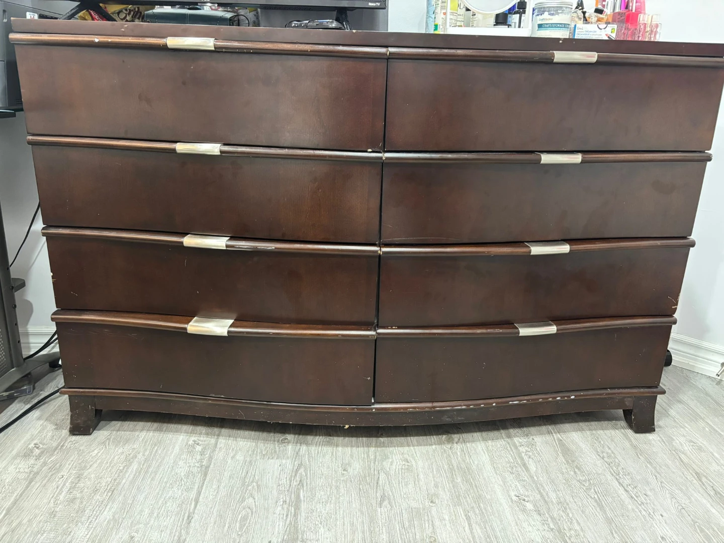 Wooden 8-Drawer Dresser - photo 2