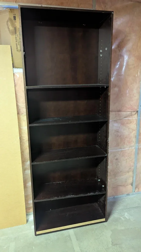 Dark Brown Bookshelf