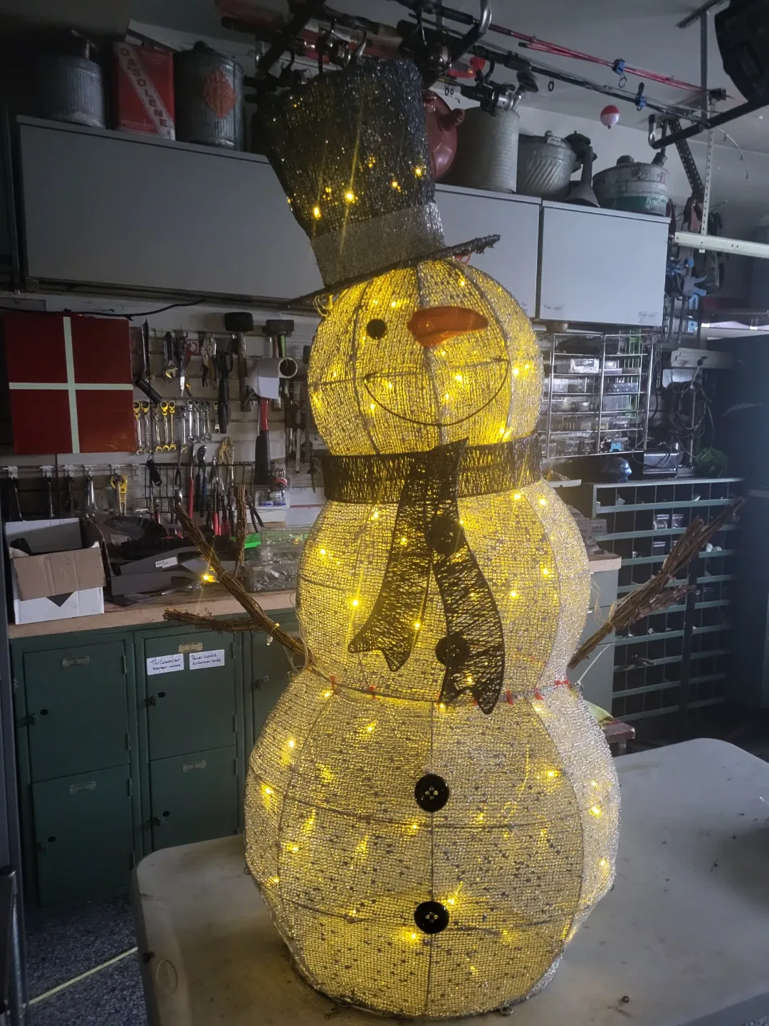 Lighted Snowman Christmas Decoration
