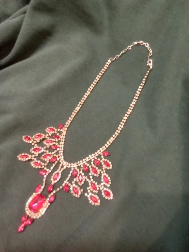 Weiss Tear Drop Marquise Necklace