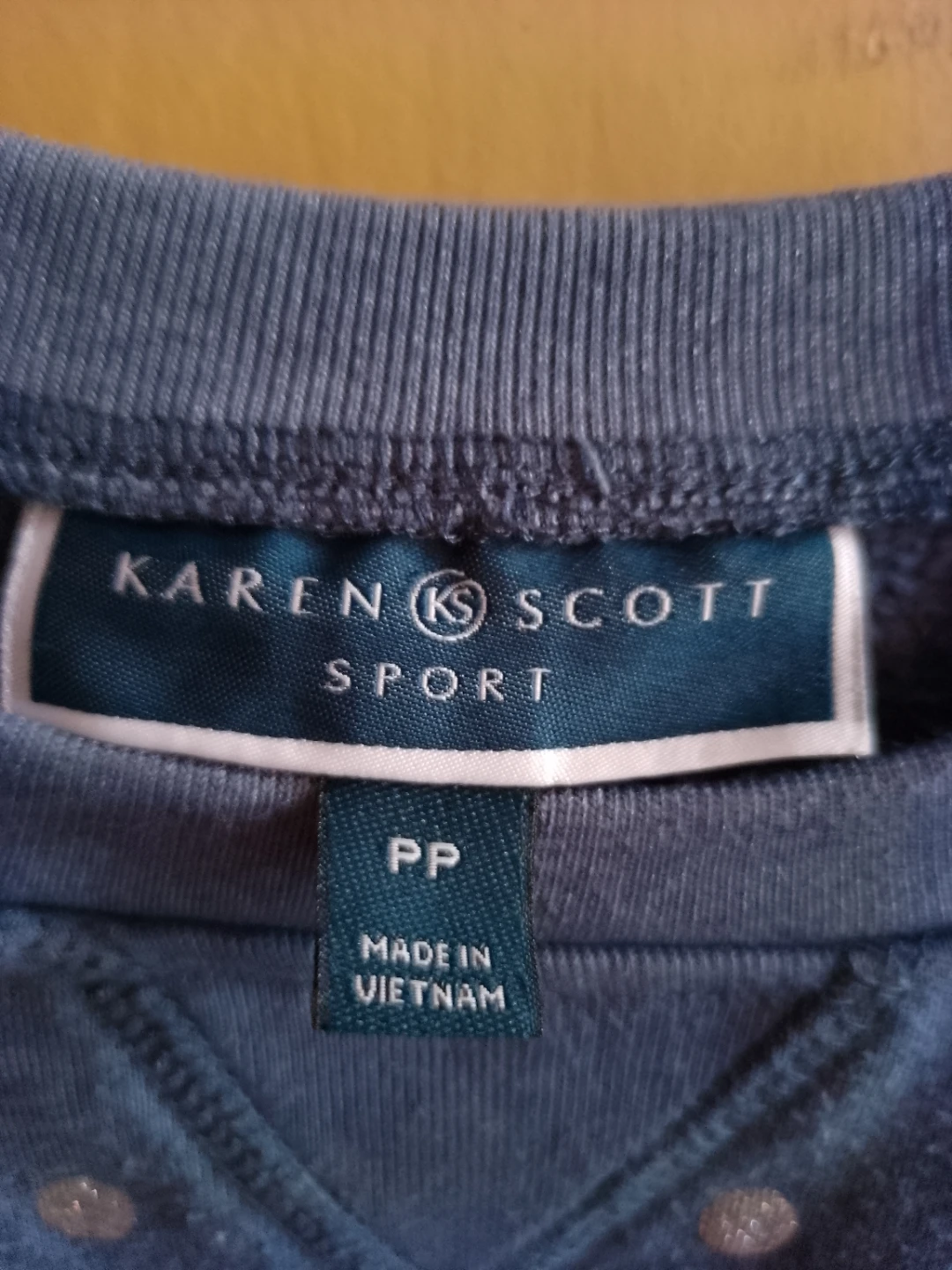 Karen Scott Sport PP Blue Polka Dot Sweatshirt - photo 2