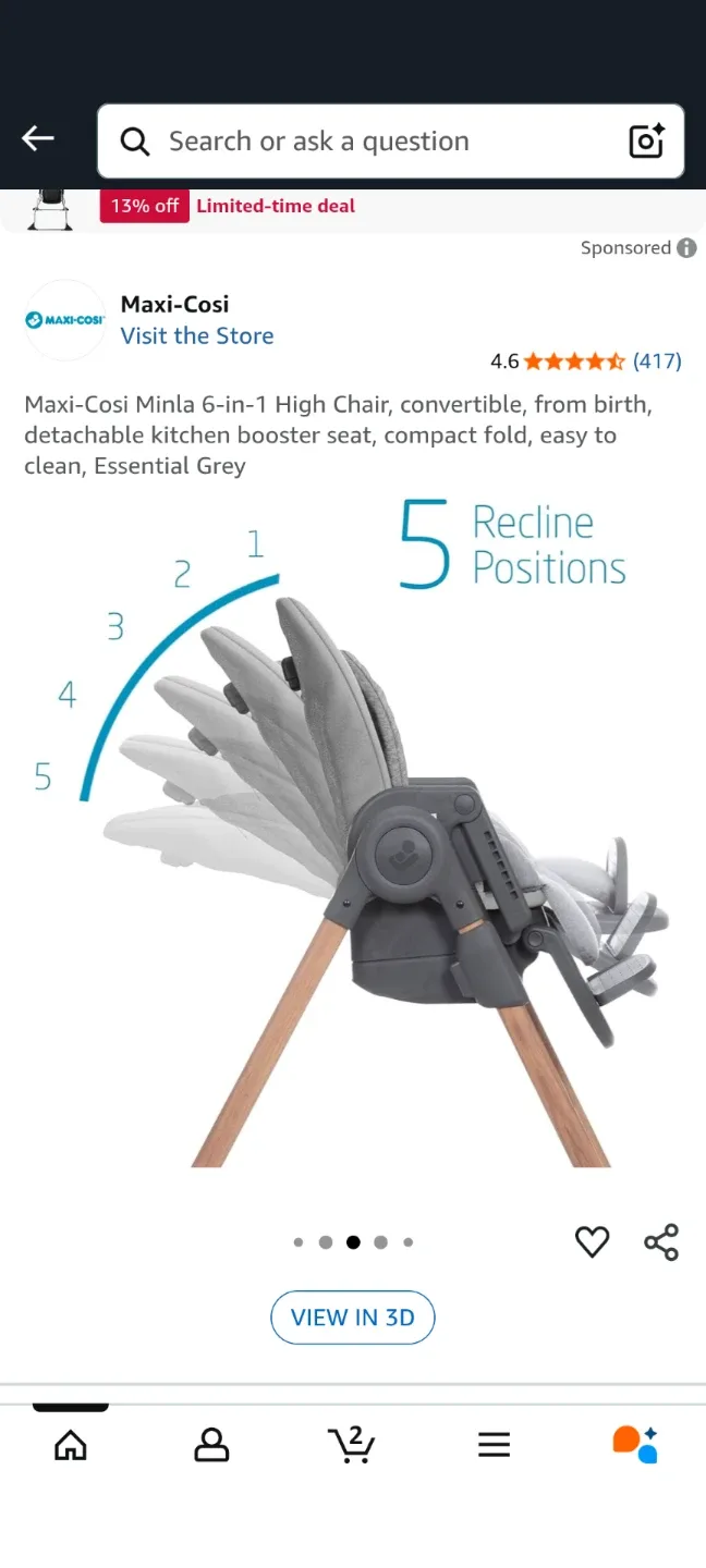 Maxi-Cosi Minla 6-in-1 High Chair #cleanout image indicator(3)