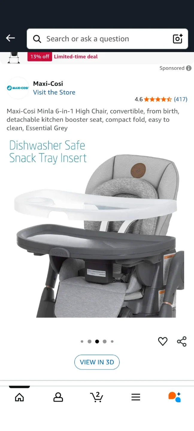 Maxi-Cosi Minla 6-in-1 High Chair #cleanout image indicator(5)