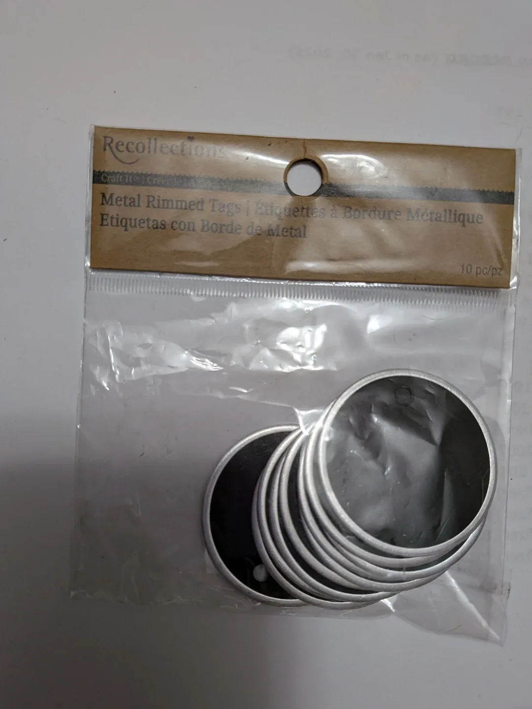 Recollections Metal Rimmed Tags - 10 pack