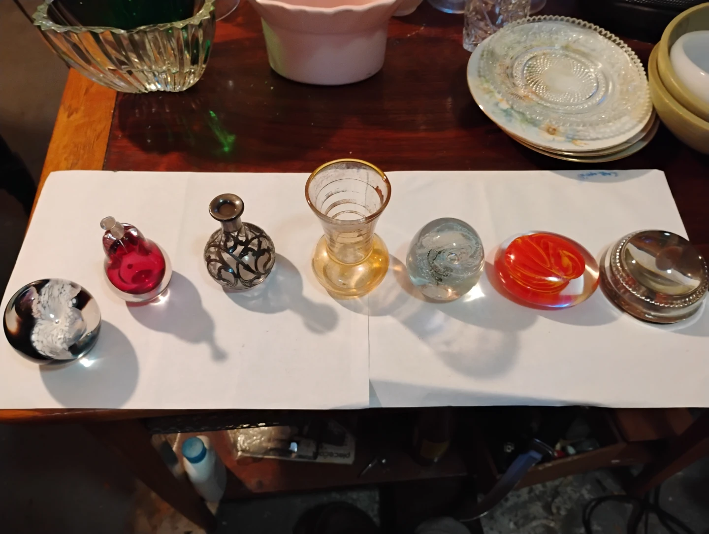 Assorted Decorative Glass Paperweights