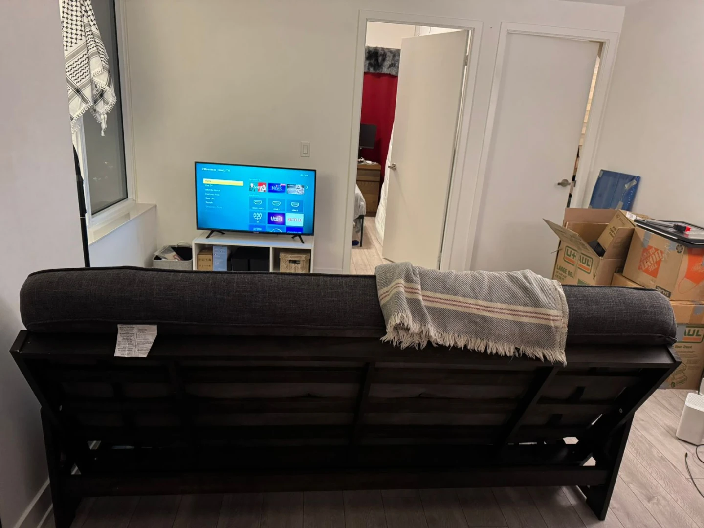 Grey Futon Sofa Bed - photo 5