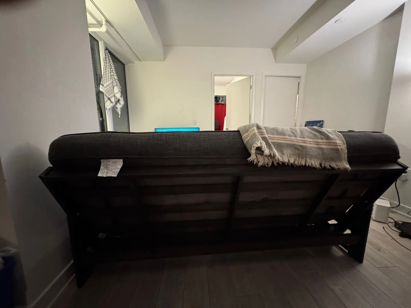 Grey Futon Sofa Bed - photo 4