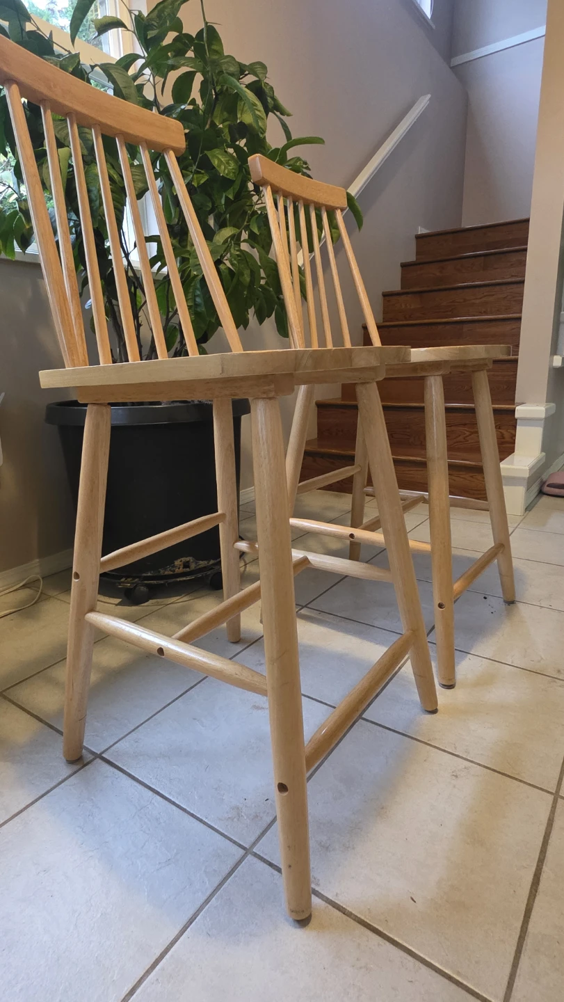 Set of Two Wooden Chairs - photo 2