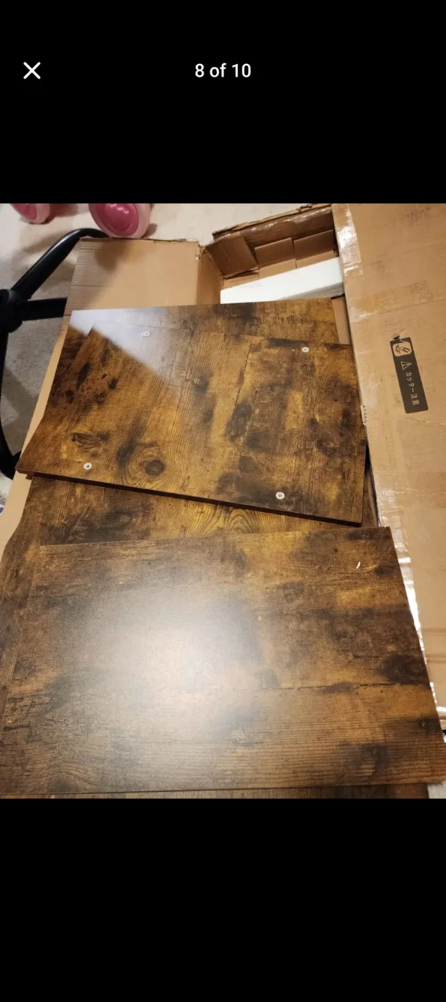 Maihail 40-inch Computer Desk with Drawers - Rustic Brown image indicator(8)