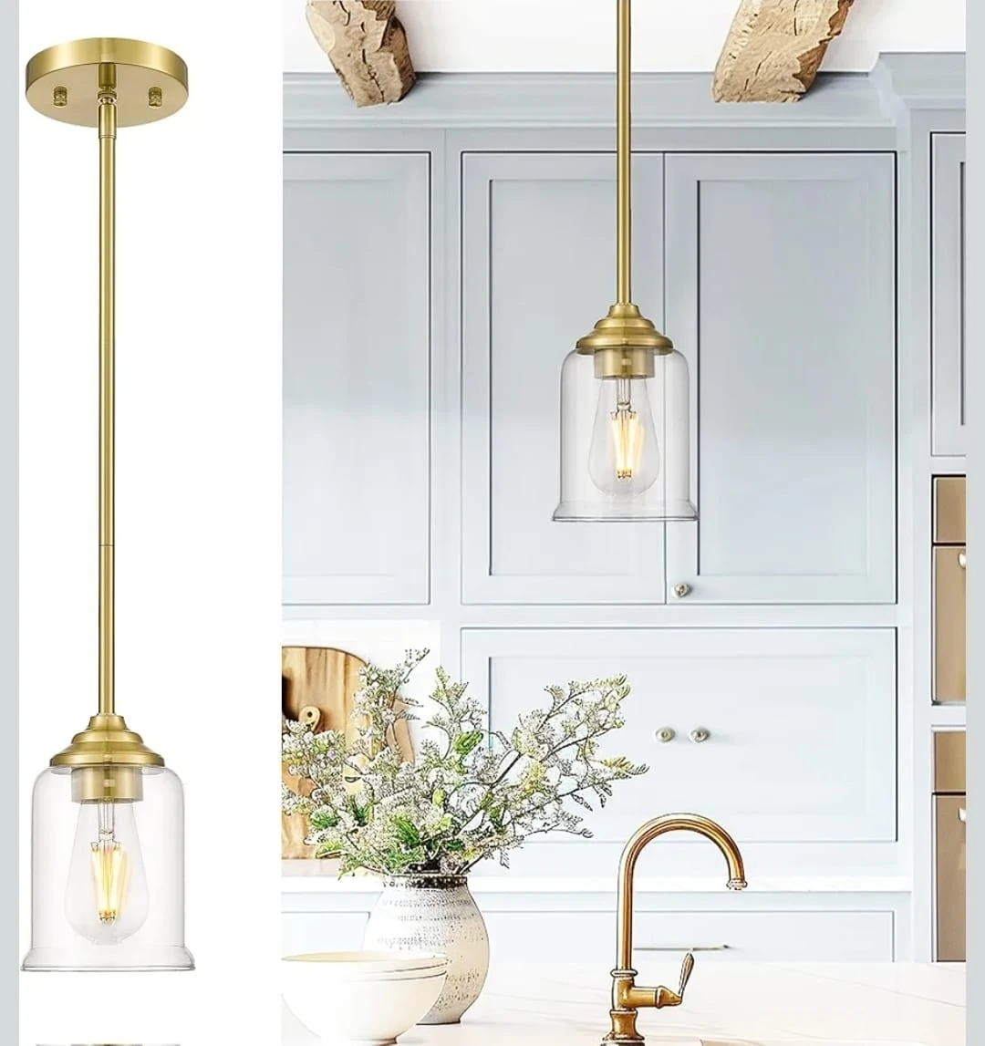 Gold Pendant Lighting Fixture - photo 2