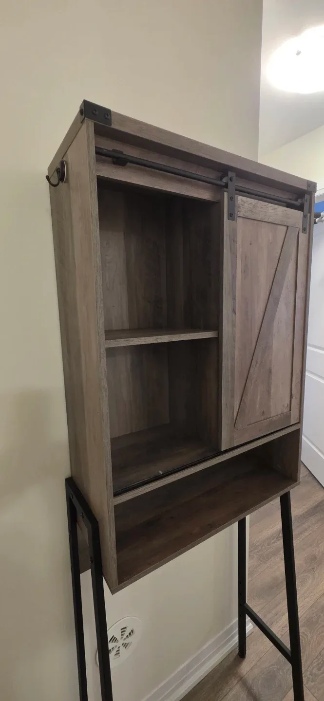 Rustic Over-the-Toilet Storage Cabinet image indicator(3)