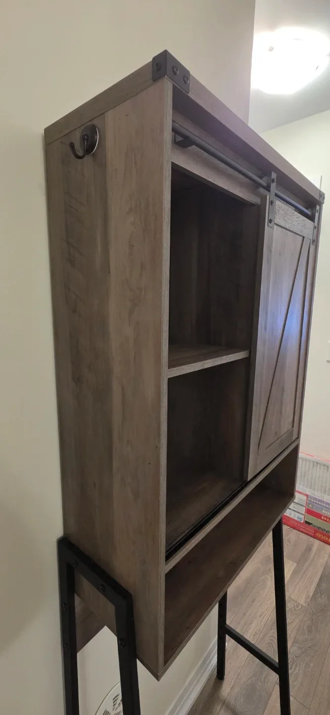 Rustic Over-the-Toilet Storage Cabinet image indicator(4)