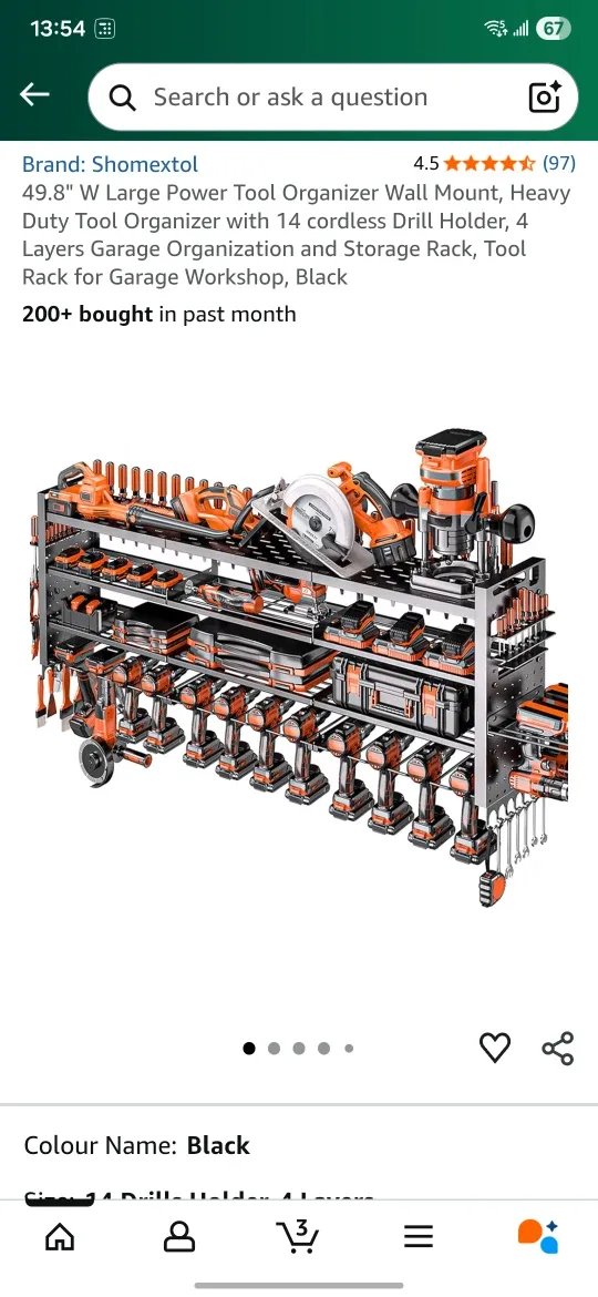 Shomextol Tool Organizer - Black