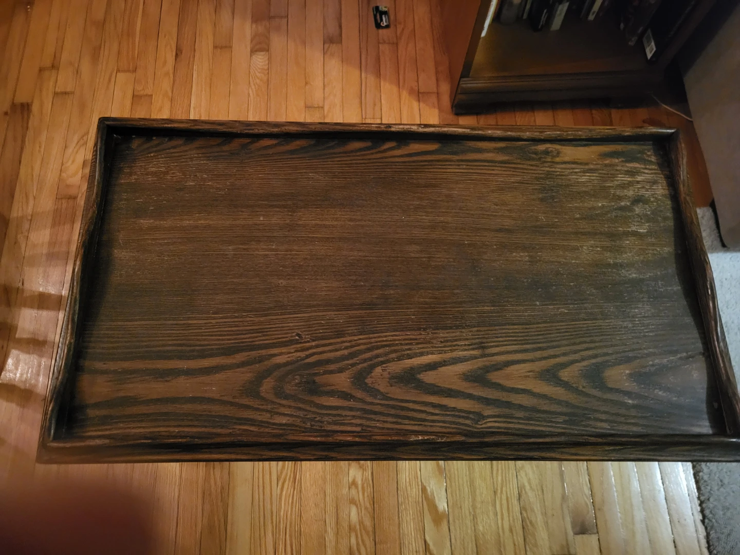 Vintage Dark Wood Coffee Table - photo 4