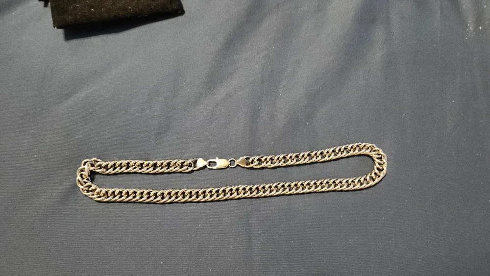 ARZ Steel Curb Chain Necklace