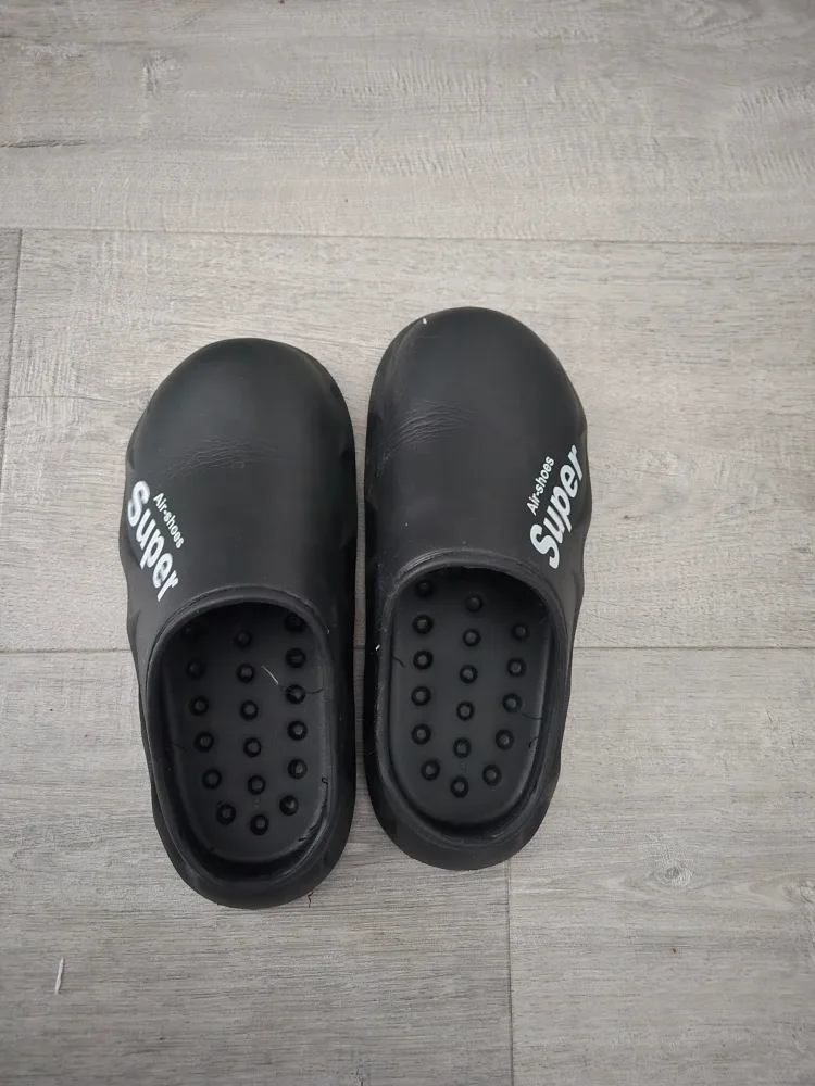 Super Air-shoes Black Clogs