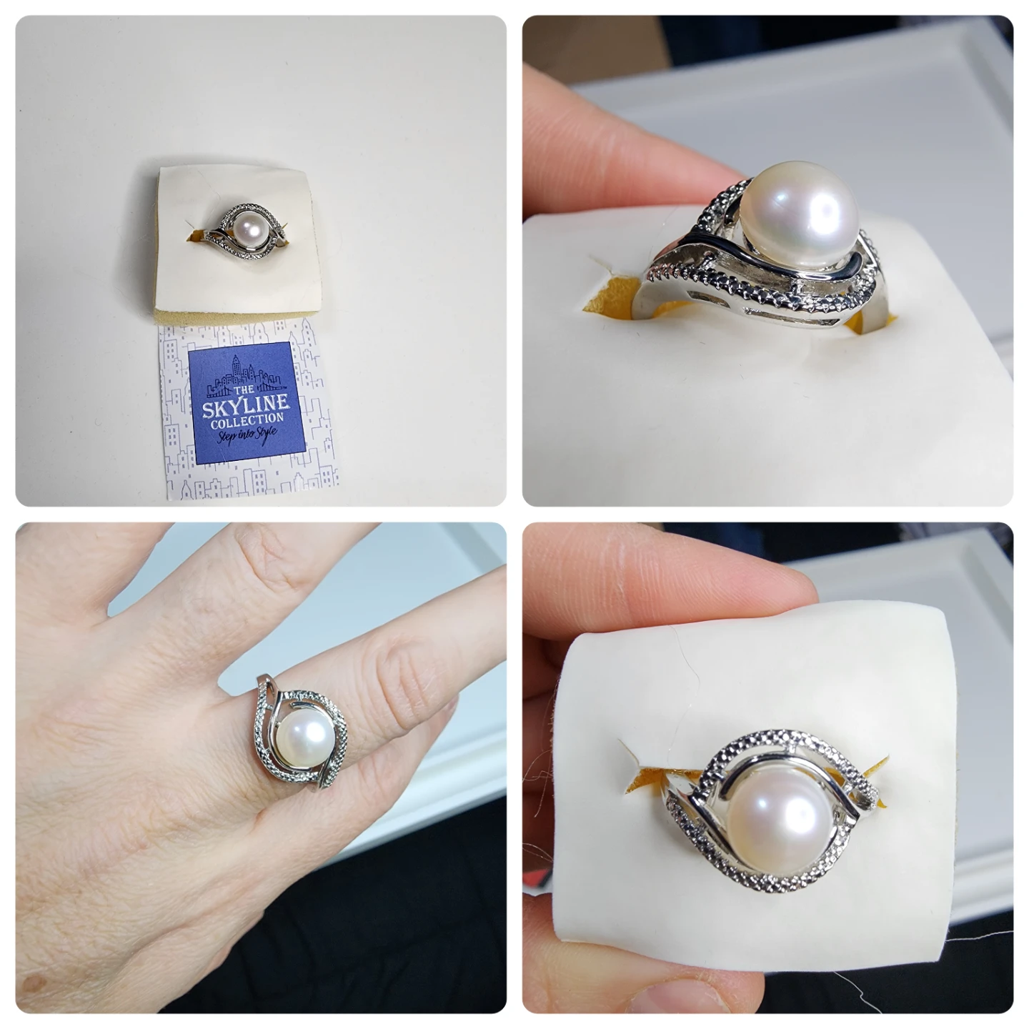 Skyline Collection Pearl Ring