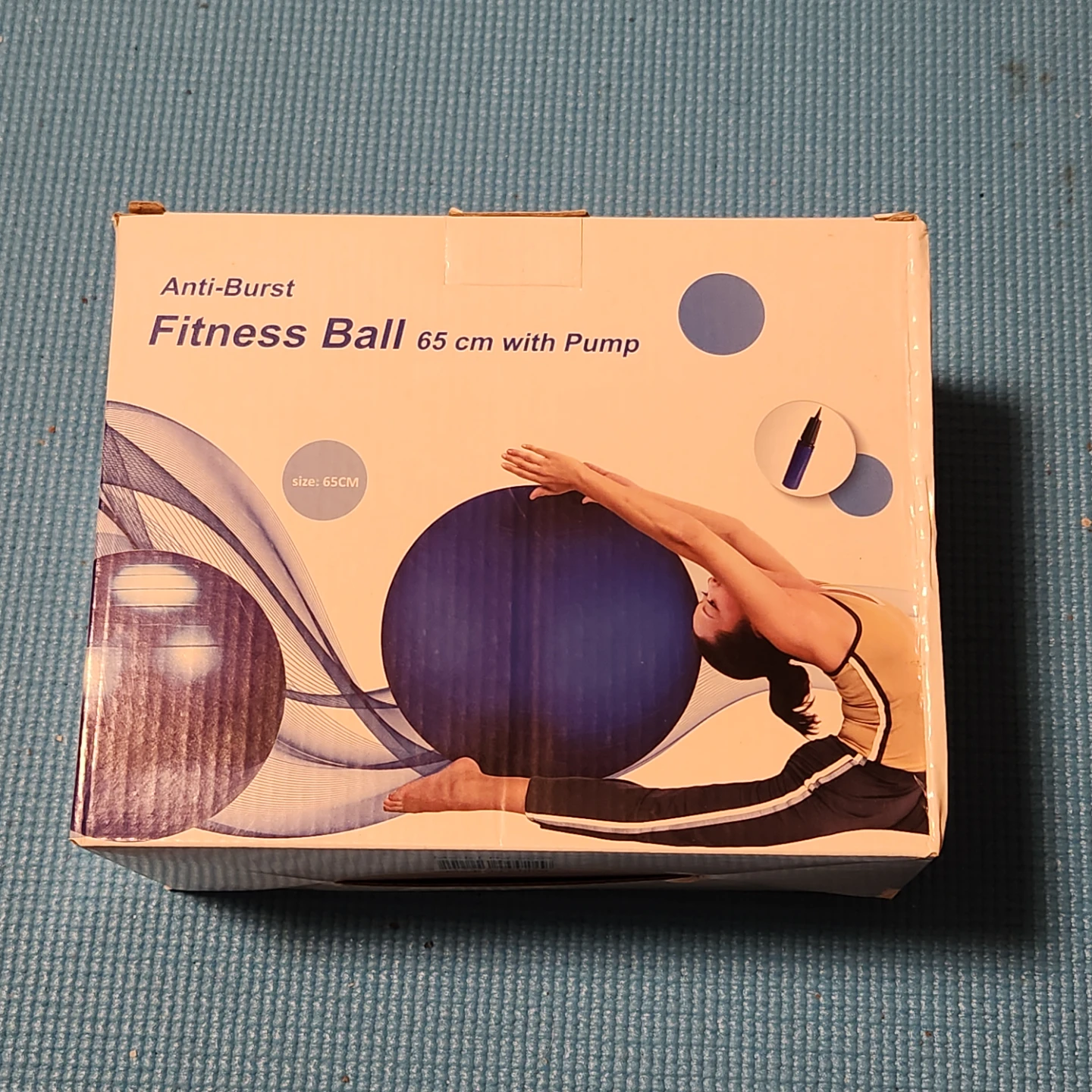 NEW Fitness Ball 65cm with Pump - Anti-Burst