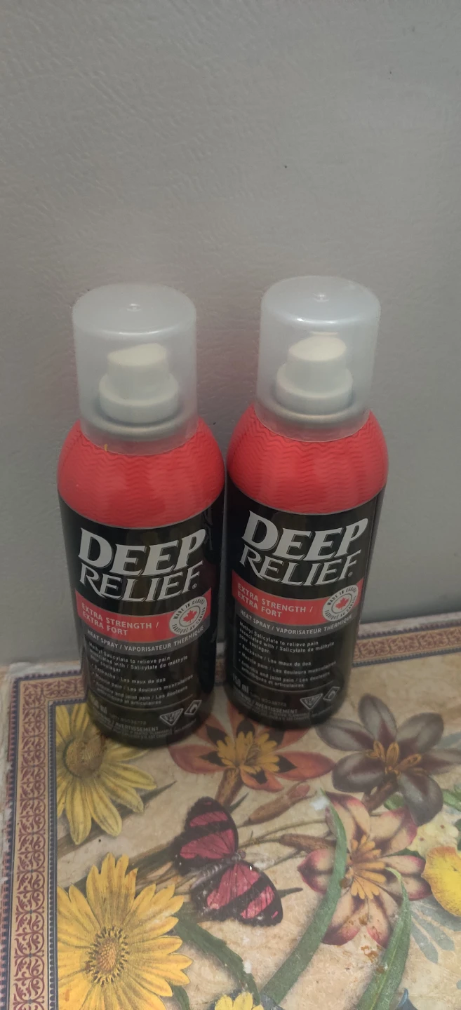 Deep Relief Extra Strength Heat Spray for pain-150 mLx2