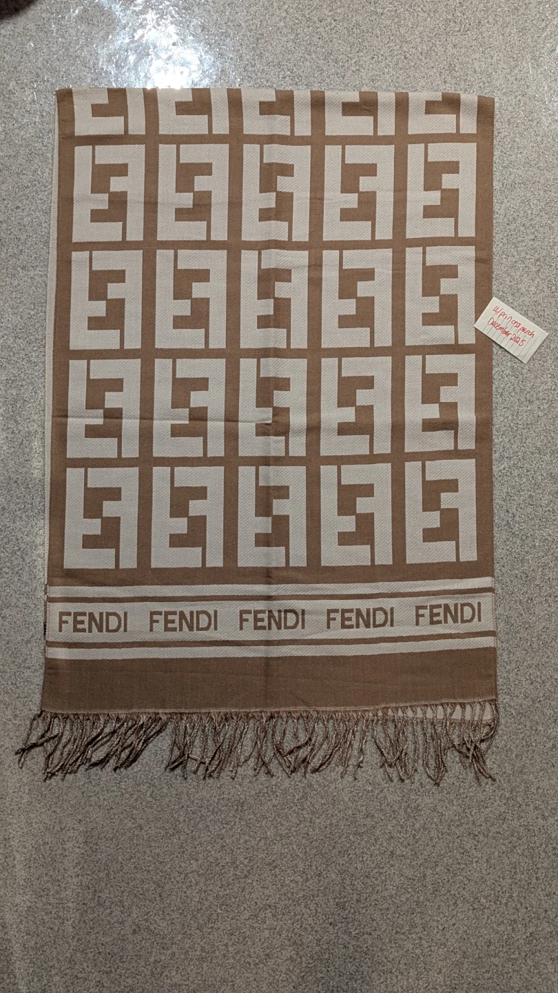 Fendi Cashmere Reversible Scarf
