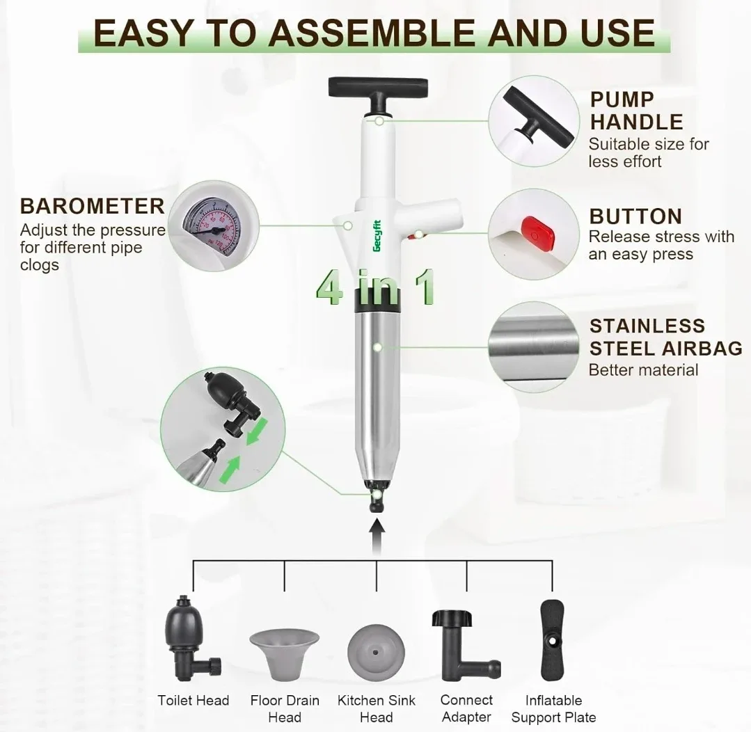 Gecyfit High Pressure Drain Unclogging Tool image indicator(3)