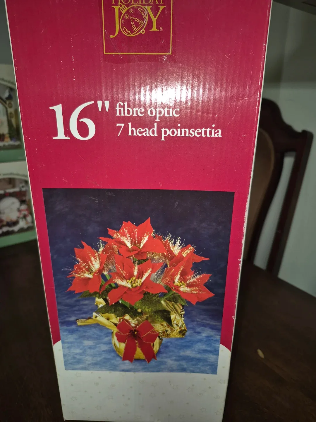 Holiday Joy 16" Fibre Optic Poinsettia
