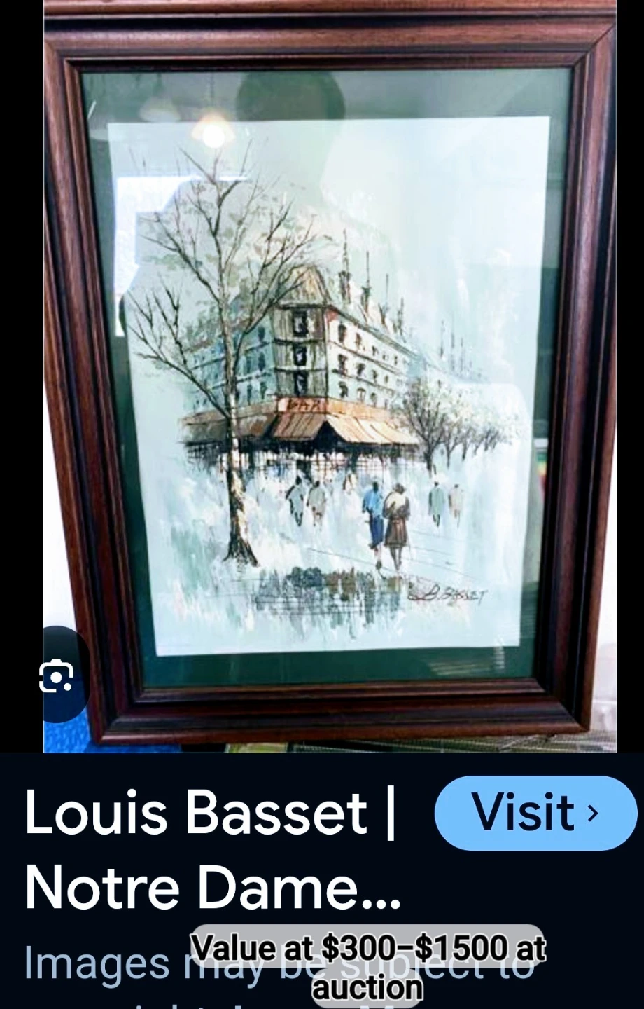 Louis Basset Notre Dame Framed Art